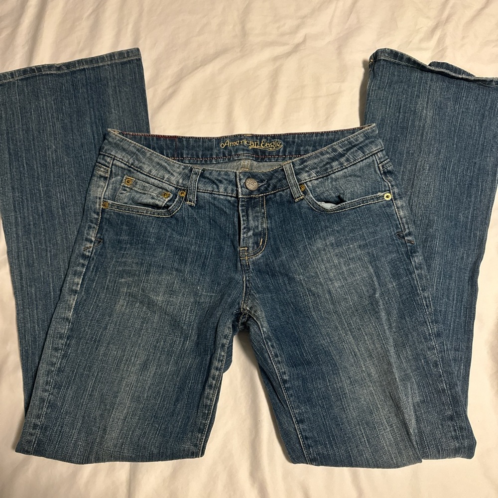 American Eagle low rise bootcut jeans